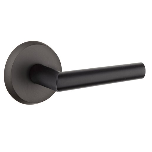 Passage Mariposa Right Handed Lever with #2 Rose in Flat Black Bronze