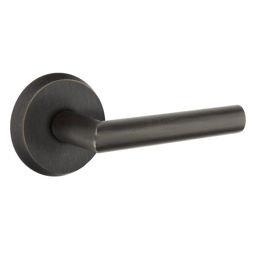 Passage Mariposa Right Handed Lever with #2 Rose and Concealed Screws in Medium Bronze