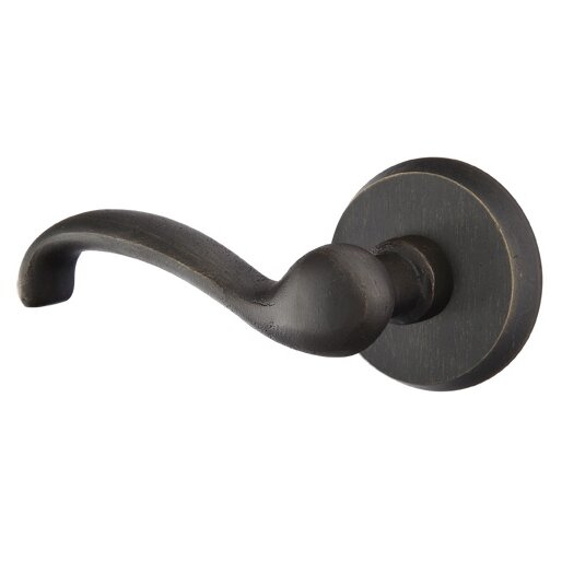 Passage Left Handed Teton Lever And #2 Rose with Concealed Screws in Medium Bronze