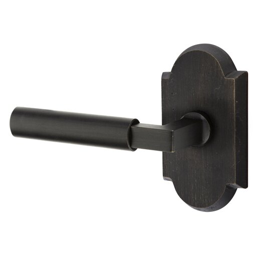 Passage Bryce Left Handed Lever with #1 Rose and Concealed Screws in Medium Bronze