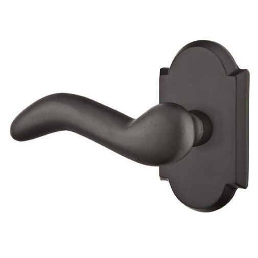 Passage Left Handed Cody Lever And #1 Rose with Concealed Screws in Flat Black Bronze