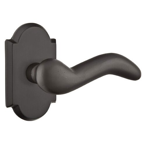 Passage Right Handed Cody Lever With #1 Rose with Concealed Screws in Flat Black Bronze