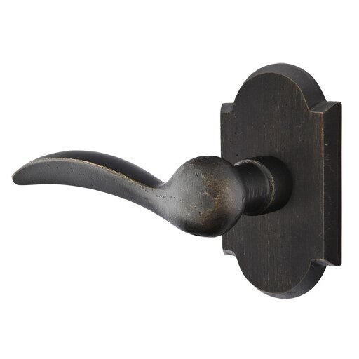 Passage Left Handed Durango Lever And #1 Rose with Concealed Screws in Medium Bronze