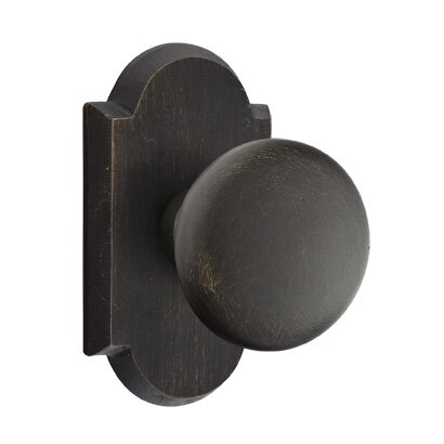 Passage Winchester Knob And #1 Rose with Concealed Screws in Medium Bronze