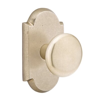 Passage Winchester Knob And #1 Rose with Concealed Screws in Tumbled White Bronze