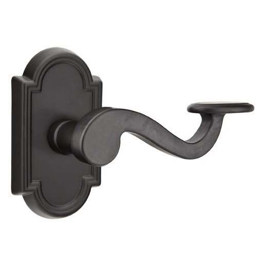Privacy Right Handed Padua Lever and #11 Rose with Concealed Screws in Flat Black Bronze