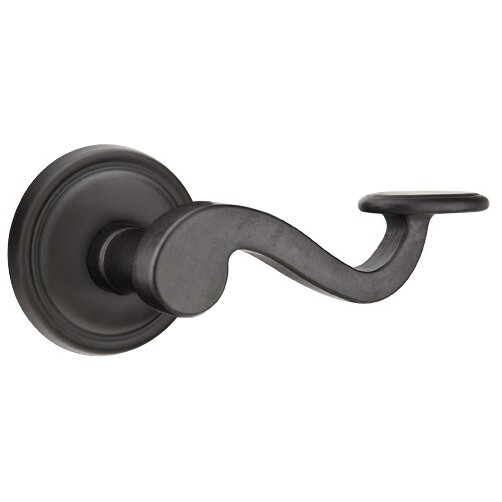 Privacy Right Handed Padua Lever and #12 Rose with Concealed Screws in Flat Black Bronze
