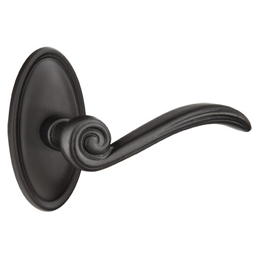 Privacy Right Handed Medici Lever With #14 Rose in Flat Black Bronze