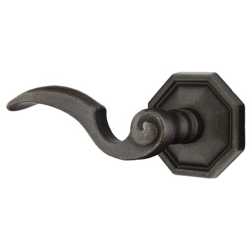 Privacy Left Handed Napoli Lever With #15 Rose in Medium Bronze