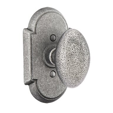 Privacy Savannah Knob With #1 Rose in Satin Steel