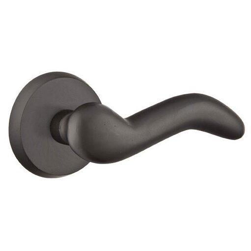 Privacy Right Handed Cody Lever And #2 Rose with Concealed Screws in Flat Black Bronze