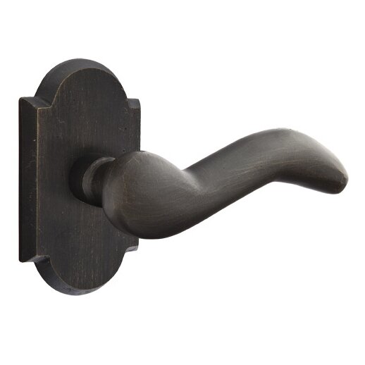 Privacy Right Handed Cody Lever And #1 Rose with Concealed Screws in Medium Bronze
