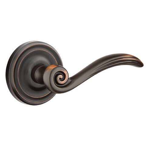 Single Dummy Right Handed Elan Lever With Regular Rose in Oil Rubbed Bronze
