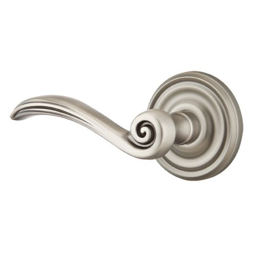 Double Dummy Elan Left Handed Lever With Regular Rose in Pewter