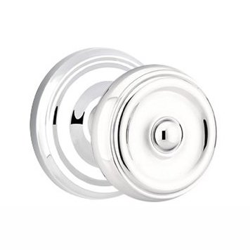 Double Dummy Waverly Door Knob With Regular Rose in Polished Chrome