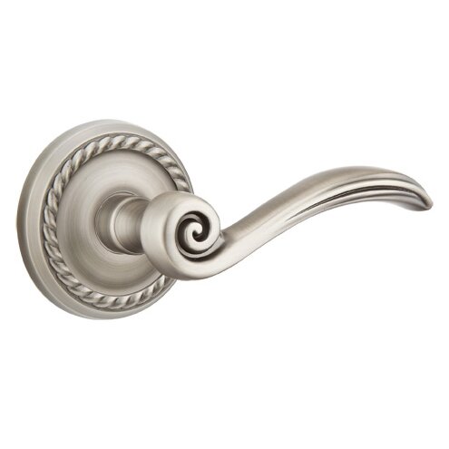 Single Dummy Right Handed Elan Lever With Rope Rose in Pewter