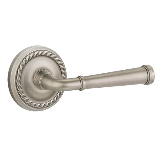 Single Dummy Right Handed Merrimack Lever With Rope Rose in Pewter
