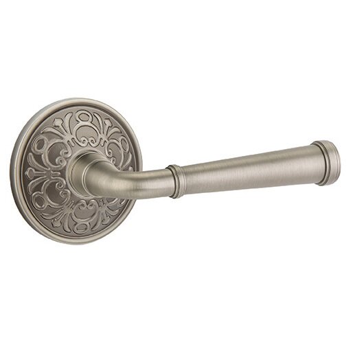 Single Dummy Right Handed Merrimack Lever With Lancaster Rose in Pewter