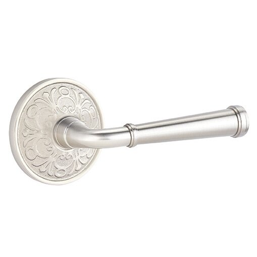 Single Dummy Right Handed Merrimack Lever With Lancaster Rose in Satin Nickel