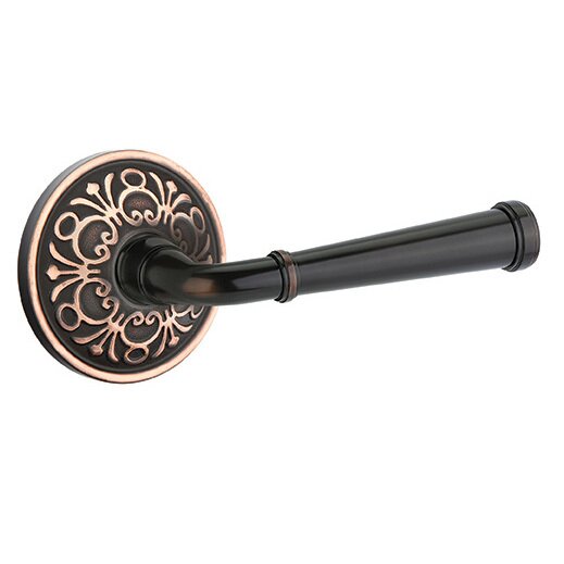 Double Dummy Merrimack Right Handed Lever With Lancaster Rose in Oil Rubbed Bronze