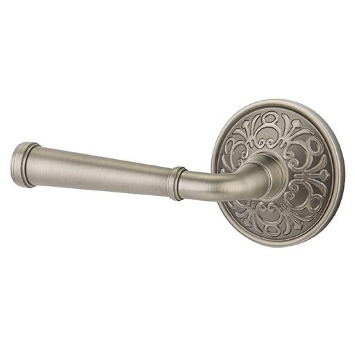 Double Dummy Merrimack Left Handed Lever With Lancaster Rose in Pewter