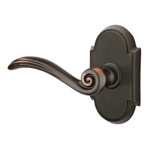 Single Dummy Left Handed Elan Lever With #8 Rose in Oil Rubbed Bronze