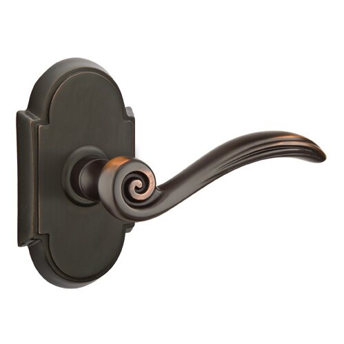 Single Dummy Right Handed Elan Lever With #8 Rose in Oil Rubbed Bronze
