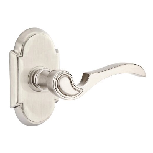 Double Dummy Coventry Right Handed Lever With #8 Rose in Satin Nickel