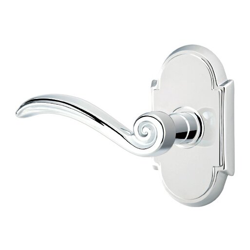 Double Dummy Elan Left Handed Lever With #8 Rose in Polished Chrome