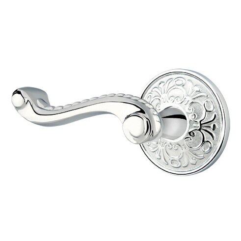 Passage Left Handed Rope Lever With Lancaster Rose in Polished Chrome