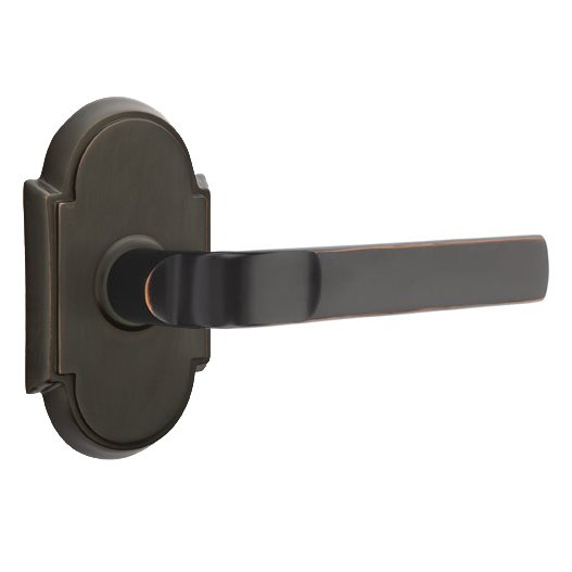Passage Aston Right Handed Lever with #8 Rose in Oil Rubbed Bronze