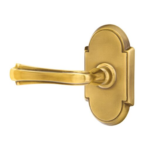 Passage Left Handed Wembley Lever With #8 Rose in French Antique Brass