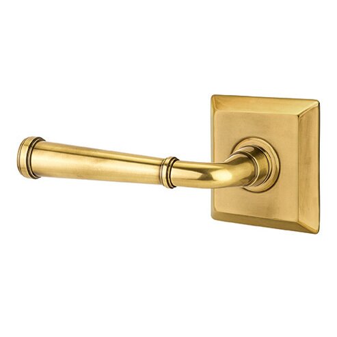 Passage Left Handed Merrimack Lever With Quincy Rose in French Antique Brass