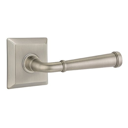 Passage Right Handed Merrimack Lever With Quincy Rose in Pewter