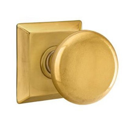 Passage Providence Door Knob With Quincy Rose in French Antique Brass