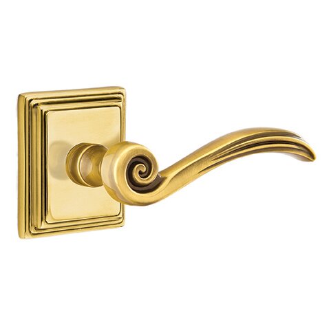Passage Right Handed Elan Lever With Wilshire Rose in French Antique Brass