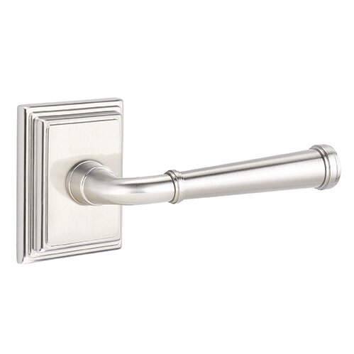 Passage Right Handed Merrimack Lever With Wilshire Rose in Satin Nickel