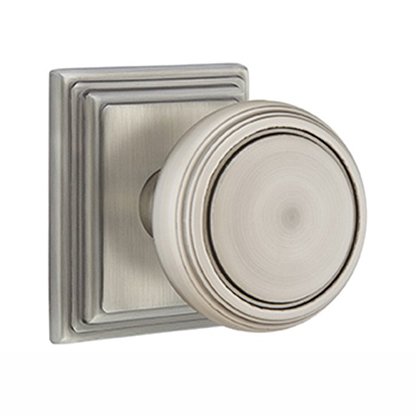 Passage Norwich Door Knob With Wilshire Rose in Pewter