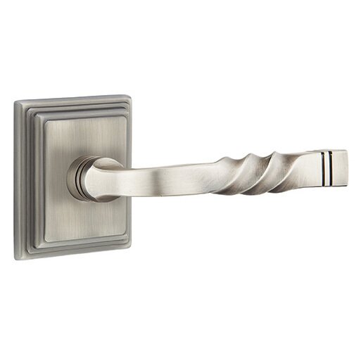 Passage Right Handed Sante Fe Lever With Wilshire Rose in Pewter