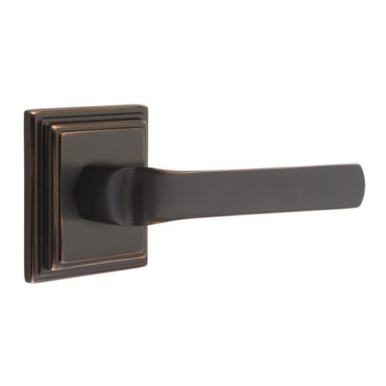Passage Spencer Right Handed Lever with Wilshire Rose in Oil Rubbed Bronze