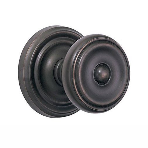 Privacy Waverly Door Knob With Regular Rose in Oil Rubbed Bronze