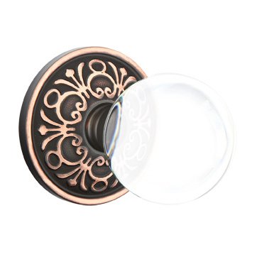 Bristol Privacy Door Knob with Lancaster Rose in Oil Rubbed Bronze