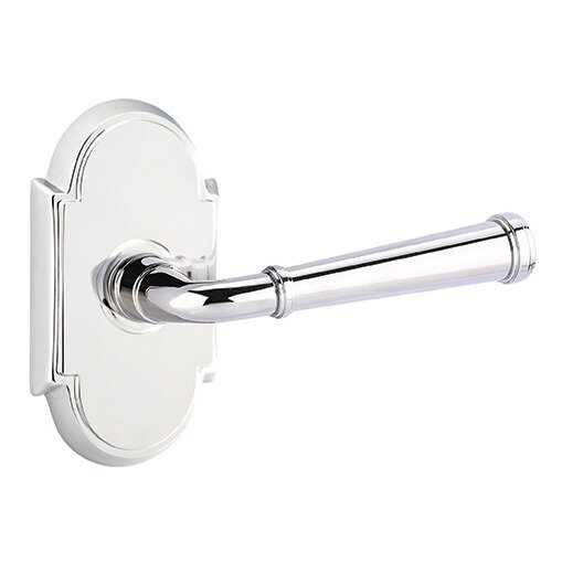 Privacy Right Handed Merrimack Lever With #8 Rose in Polished Chrome