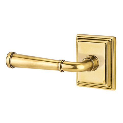 Privacy Left Handed Merrimack Lever With Wilshire Rose in French Antique Brass