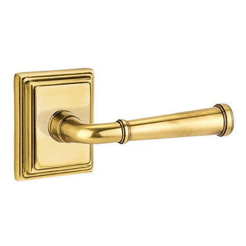 Privacy Right Handed Merrimack Lever With Wilshire Rose in French Antique Brass
