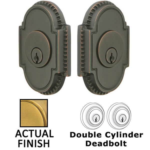 Knoxville Double Cylinder Deadbolt in French Antique Brass