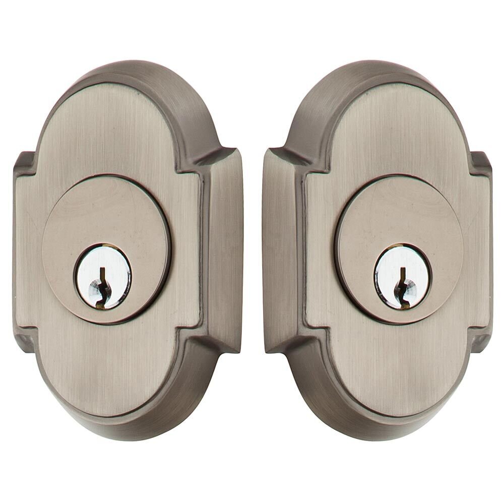 #8 Double Cylinder Deadbolt in Pewter