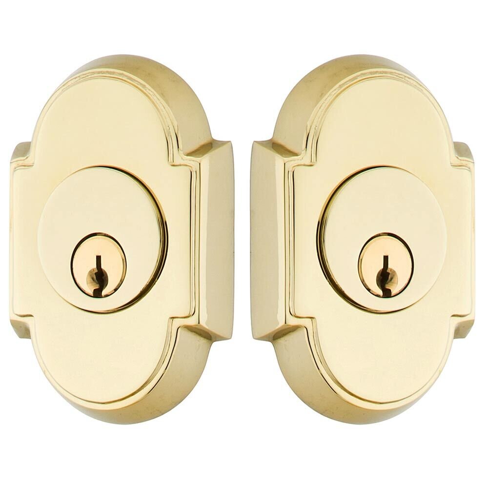 #8 Double Cylinder Deadbolt in Polished Brass