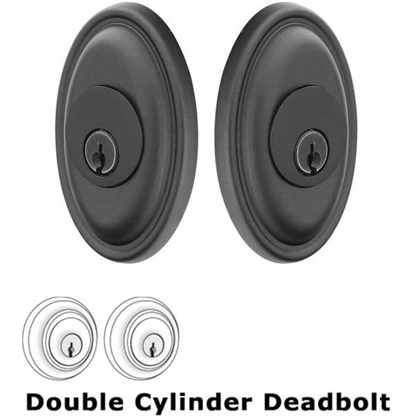 #14 Double Cylinder Deadbolt in Flat Black Bronze