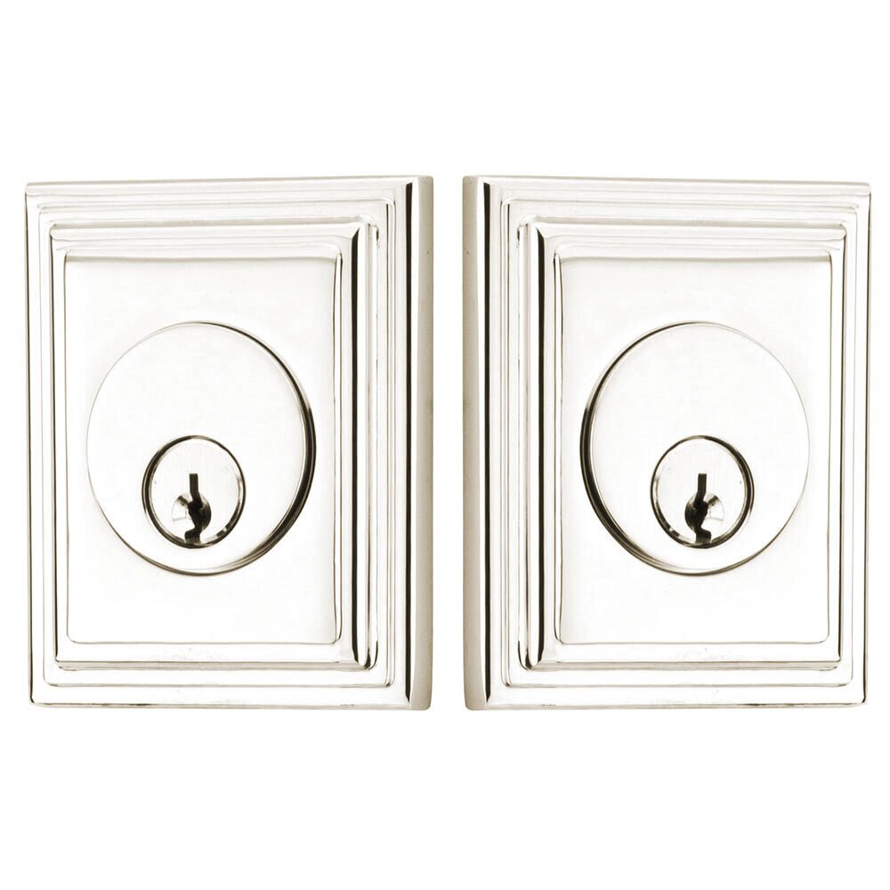 Wilshire Double Cylinder Deadbolt in Polished Nickel
